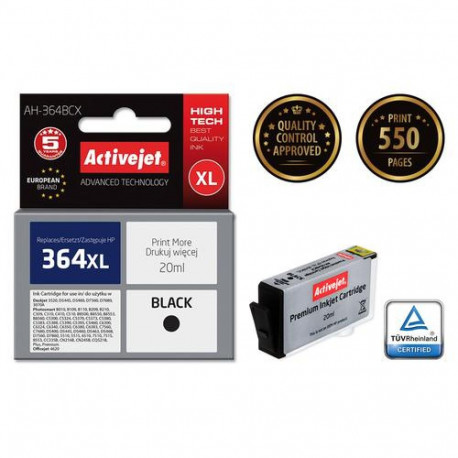 Activejet AH-364BCX ink (replacement for HP 364XL CN684EE; Premium; 20 ml; black)