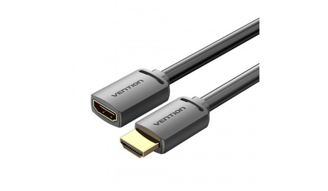 Vention HDMI-A Male to HDMI-A Female 4K HD Cable PVC Type 2M Black