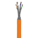 Goobay CAT 7A Network Cable, S/FTP (PiMF), orange, 250m
