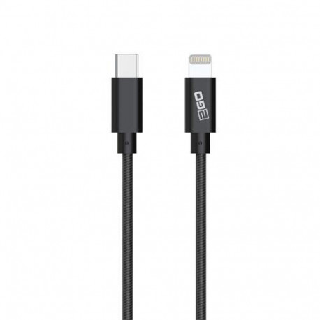 2GO 797162 lightning cable 1 m Black