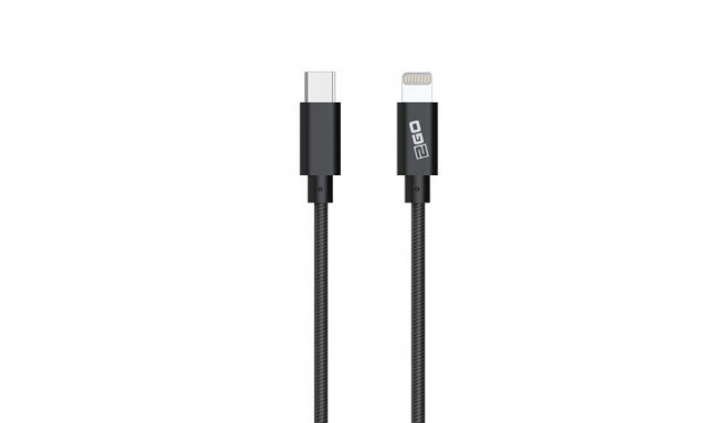 2GO 797162 lightning cable 1 m Black