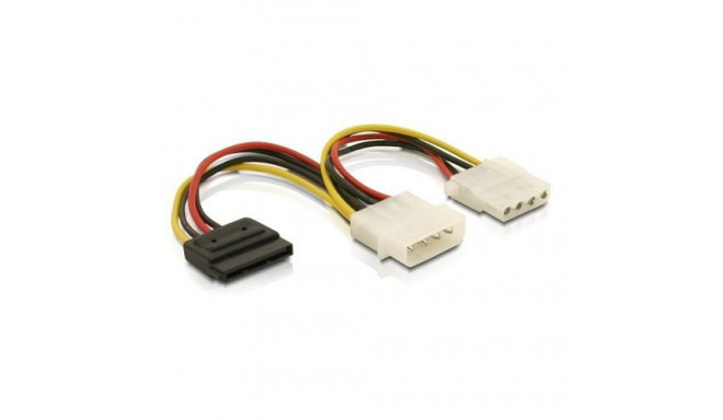DeLOCK Cable Power SATA HDD &gt; 2x 4pin male/female 0.165 m