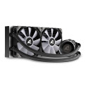 Sharkoon S80 RGB Computer case, Processor All-in-one liquid cooler 12 cm Black 1 pc(s)
