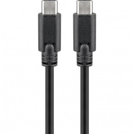 Goobay 38872 USB cable USB 3.2 Gen 2 (3.1 Gen 2) 0.5 m USB C Black