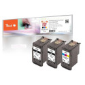 Peach 321030 ink cartridge 3 pc(s) Compatible Standard Yield Black, Cyan, Magenta, Yellow
