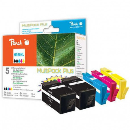 Peach 319222 ink cartridge 5 pc(s) High (XL) Yield Black, Cyan, Magenta, Yellow