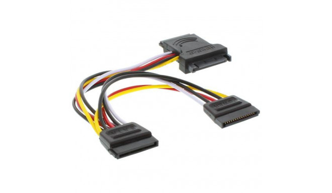 InLine Internal SATA Power Cable SATA male / female to 2x SATA m 0.15m