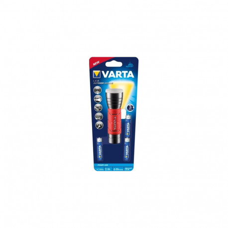Varta 17627101421 Black, Red Hand flashlight LED