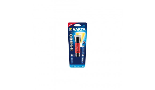 Varta 17627101421 Black, Red Hand flashlight LED