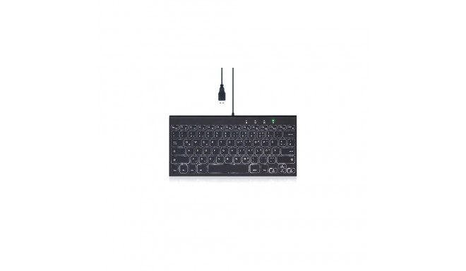 Perixx PERIBOARD-429 keyboard Universal USB QWERTZ German Black