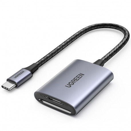 UGREEN USB-C–SD/TF mälukaardilugeja alumiiniumkorpus