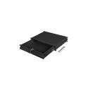 19" DRAWER 2U/483X360MM MAX LOAD CAPACITY UP TO 90KG 4 POINT ASSEMBLY BLACK LANBERG