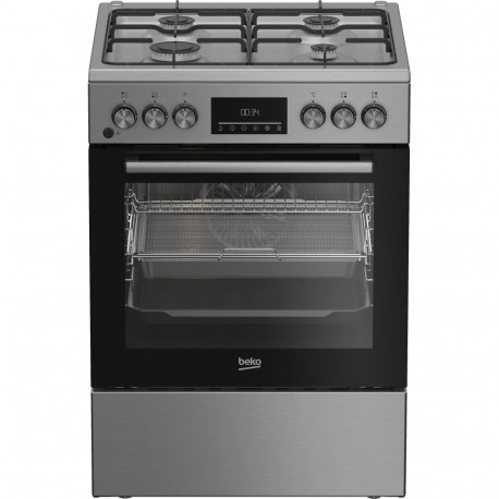 BEKO Cooker FBMA62330TXDSN, Width 60 cm, A, Gas/Electric, LED screen