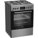 BEKO Cooker FBMA62330TXDSN, Width 60 cm, A, Gas/Electric, LED screen