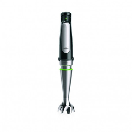 BRAUN Hand Blender MQ 7087X, 1000W, 1.5L Food processor bowl, ActiveBlade, SmartSpeed, Inox/Black