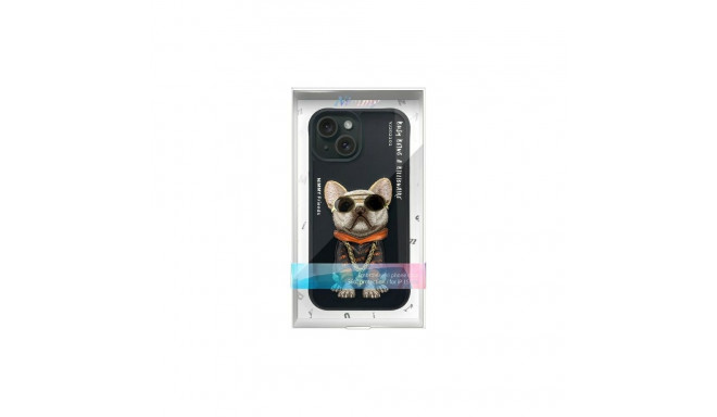Nimmy ümbris iPhone 15 6.1" must prillidega lahe koer