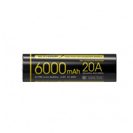 BATTERY RECH. LI-ION 3.6V/6000MAH NL2160HPI NITECORE