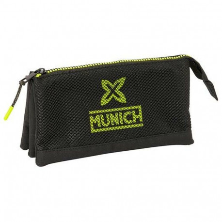 Kolme tõmblukuga pliiatsikarp Safta Mitmevärviline 22 x 3 x 12 cm