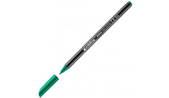Felt-tip pens Edding Green (10 Pieces) (10 Units)