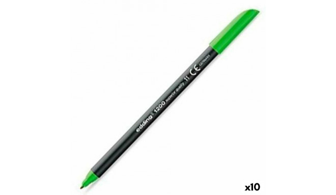 Felt-tip pens Edding 1200 Light Green (10 Units)