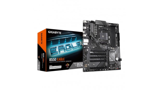 Gigabyte emaplaat B550 EAGLE AMD Ryzen 5000 G-Series CPUs 10+3+1 Phases VRM kuni 3200MHz DDR4 1xPCIe