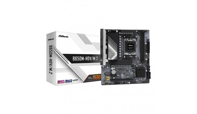 Asrock B650M-HDV/M.2 AMD B650 Socket AM5 micro ATX emaplaat