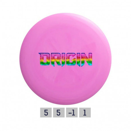 Discgolf DISCMANIA Midrange Driver NEO ORIGIN Origin Barstamp Purple 5/5/-1/1