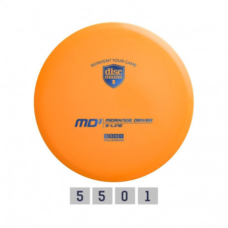 Discgolf DISCMANIA Midrange Driver S-LINE MD3 Orange 5/5/0/1