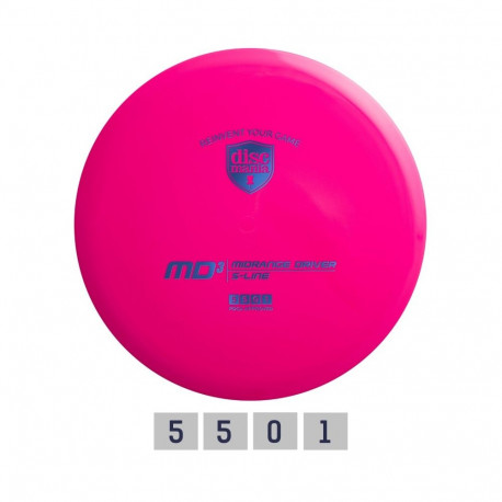 Discgolf DISCMANIA Midrange Driver S-LINE MD3 Pink 5/5/0/1