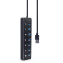 USB Hub - Gembird Uhb-u3p7p-01 7-port USB 3.1 Black