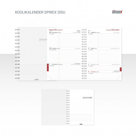 Sisu - Koolikalender SpirEx, 26/27 õppeaasta
