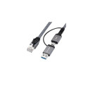 Microconnect CAT6 RJ45 FTP to USB A-C adapter cable, 3 meter network adapter Microconnect CAT6 RJ45 FTP to USB A-C adapter cable, 3 meter network adapter