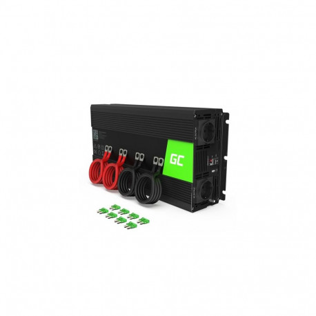 Green Cell INV12 power adapter/inverter Auto 3000 W Black