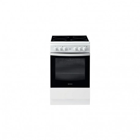 Indesit IS5V8GMW/E cooker Freestanding cooker Electric Ceramic White