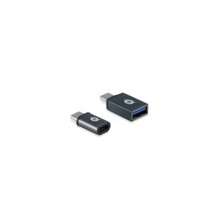 Conceptronic DONN04G USB-C to USB A/MicroB OTG Adapter 2-Pack, 10Gbps (C-A), 480Mbps (C-MicroUSB)