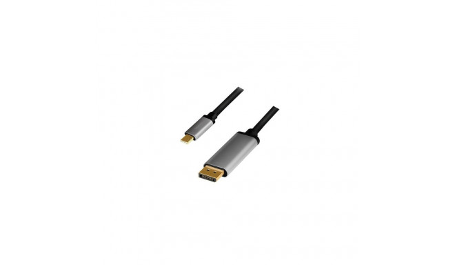 LogiLink CUA0100 cable gender changer DisplayPort USB 3.2 Gen1 Type-C Black, Grey