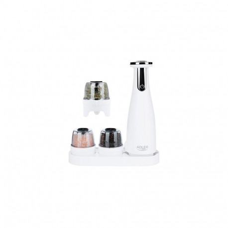 Adler AD 4449W seasoning grinder Salt &amp; pepper grinder set Steel, White