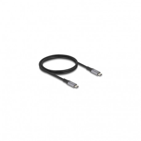 DeLOCK 81191 USB cable USB4 Gen 2x2 1 m USB C Black, Grey