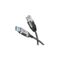 Goobay 74399 cable gender changer USB 3.0 type A RJ45 Black, Silver