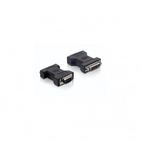 DeLOCK 65017 cable gender changer DVI-I VGA 15-pin M Black
