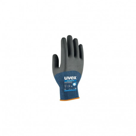 Uvex 6006209 protective handwear Anthracite, Blue, Grey Elastane, Viscose, Polyamide 1 pc(s)