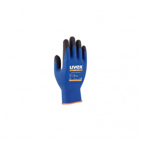 Uvex 6002711 protective handwear Workshop gloves Anthracite, Blue Elastane, Polyamide 1 pc(s)