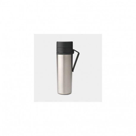 Brabantia 228643 drinking bottle Daily usage 500 ml Steel Black, Steel