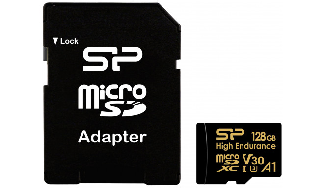 Silicon Power memory card microSDXC 128GB High Endurance + adapter (opened package)
