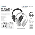 PLATINET WIRELESS HEADPHONES WITH MIC BLUETOOTH SLIM STYLE GREY [46101]