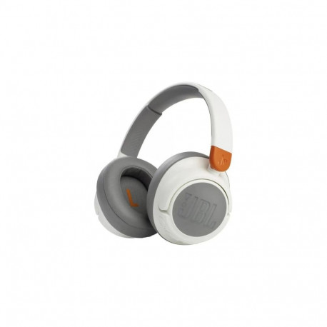 JBL JR460NC Bluetooth Wireless On-Ear Headphones for Kids with Noise Cancellation, White/ Brown EU