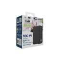CHARGER USB 100W 4PORT GAN/TA-UC-PDQC100LCD-01-BK GEMBIRD