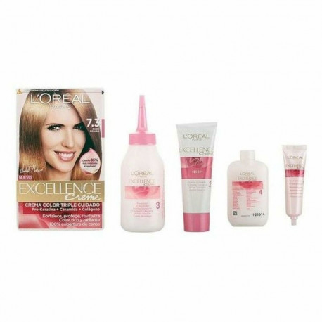 Permanent Dye L'Oreal Make Up Excellence Golden Blonde Nº 7,3 Rubio Dorado Nº 7,3-Rubio Dorado 192 m