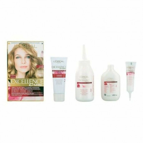 Püsivärv L'Oreal Make Up Excellence Nº 8 Rubio Claro Nº 8-Rubio Claro 192 ml