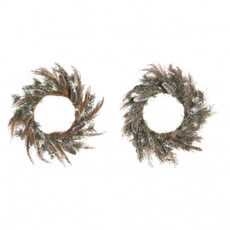 Advent wreathe DKD Home Decor Flower (60 x 10 x 60 cm) (2 Units)